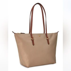NWT - Ralph Lauren Keaton Tote - khaki/clay (beige)